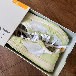 Oncept White and Light Green Sneakers